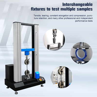 Double Column Universal Tensile Strength Testing Machine For Plastic / Rubber / Fabric