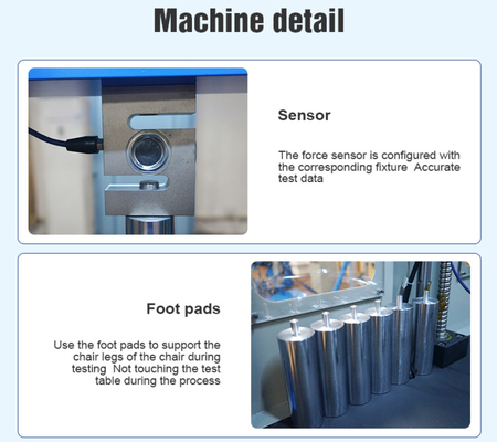 Furniture Testing Machines , Chair Vertical Load Capacity Testing Machine