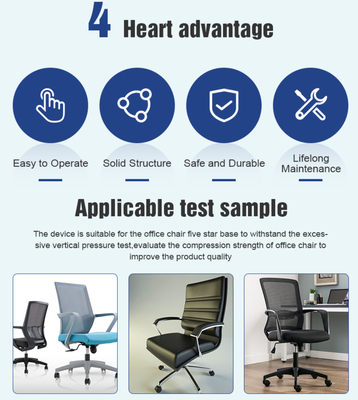 3000N Chair Base Vertical Force Testing Machine For Vertical Pressure Test