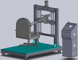 Office Chair Tilting Tester Chair Back Fatigue Stress And Wear Test