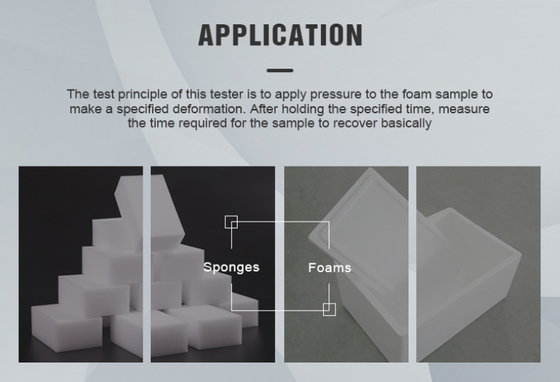 Foam Compression Hardness Recover Time Test Machine