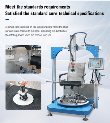 BIFMA X5.1-2002 Furniture Testing Equipment For Office Chair Rotating Testing Equipment