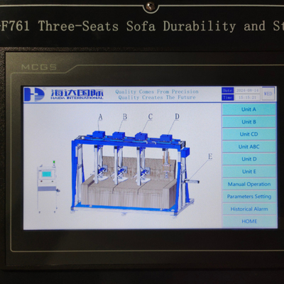 Sofa Seat And Back Durability Test  Machine Furniture Testing Equipment