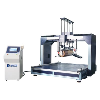 OEM PLC Color Touch Screen Furniture Testing Machines , Mattress Rollator Intergrated Tester