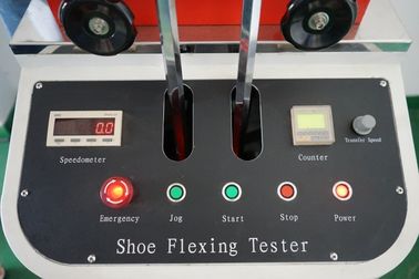 Electronic Rubber Testing Machine , Shoe Soles Flexing Testing Equipment