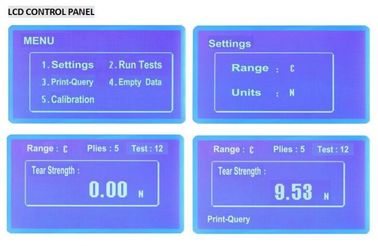 Settable Textile Testing Equipment , Elmendorf Tearing Test Machine Distance 43 ± 0.15m