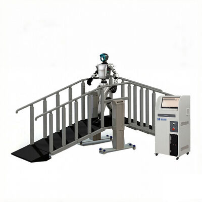 Good price Robot Stair Climbing Test Station Stair Climbing Testing Equipment Customizable Stair Specs PLC Control Anti Fall Guardrails online