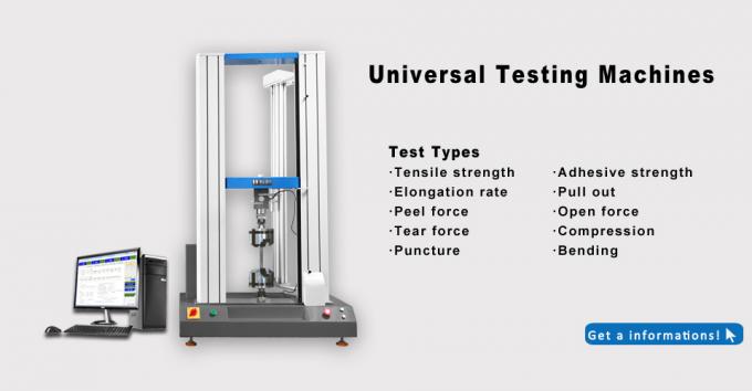 Double Column 20KN Servo Computer Tensile Testing Machines / Universal ...
